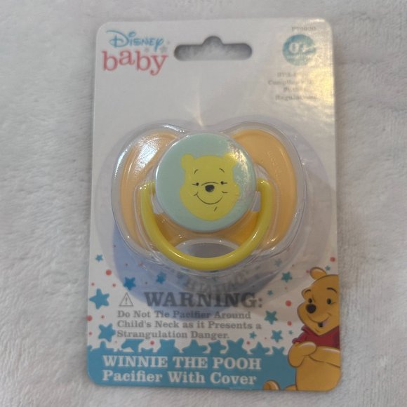 Disney Baby Winnie The Pooh Pacifier with Cover - Picture 1 of 3